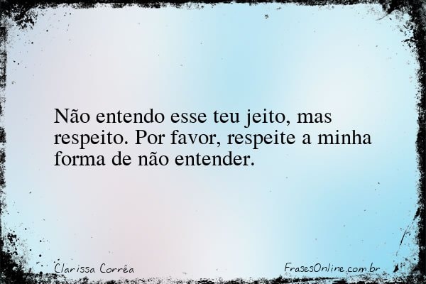 Frase de Clarissa Corrêa