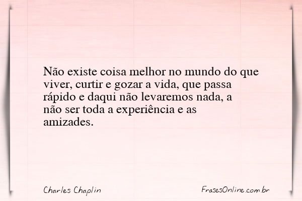 Frase de Charles Chaplin