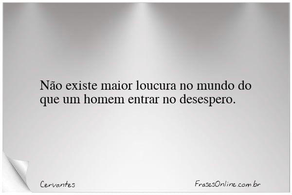 Frase de Cervantes