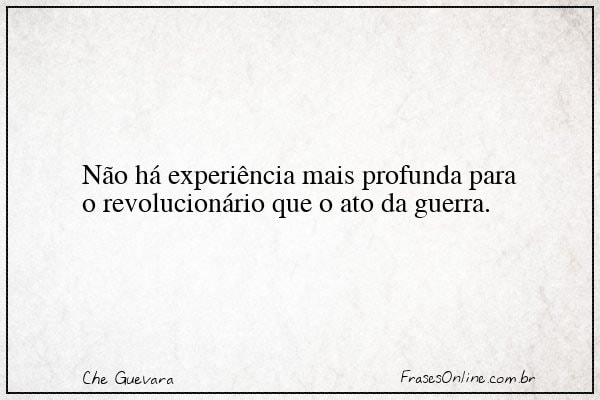 Frase de Che Guevara