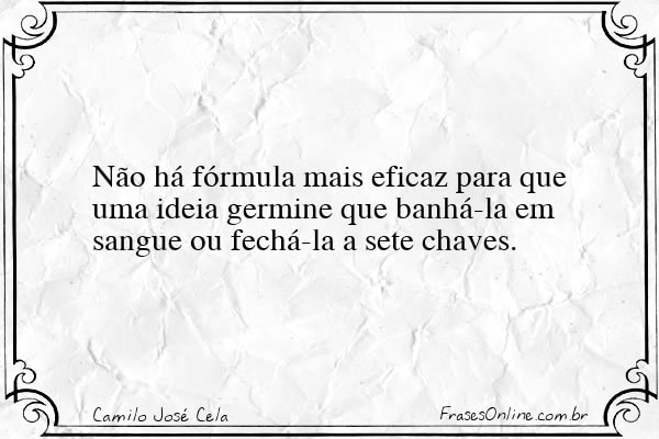 Frase de Camilo José Cela
