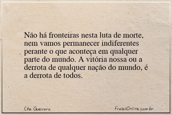 Frase de Che Guevara