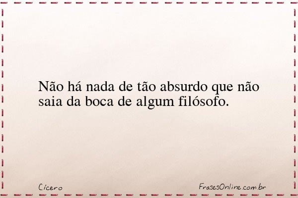 Frase de Cícero