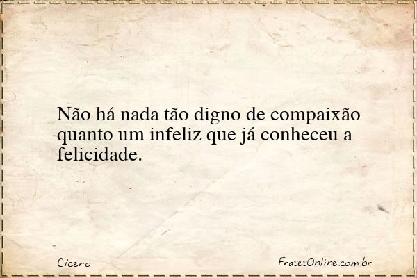 Frase de Cícero
