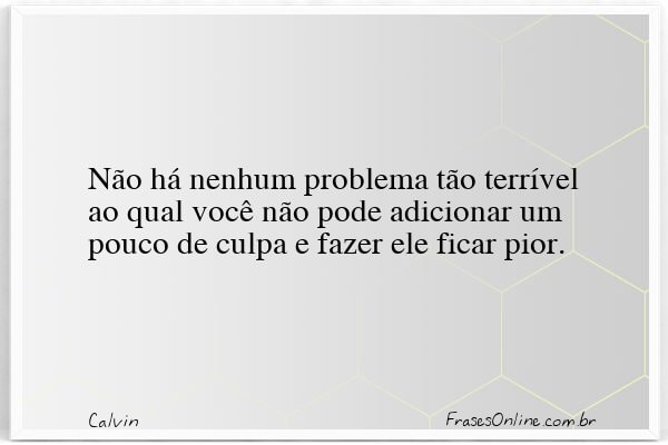 Frase de Calvin