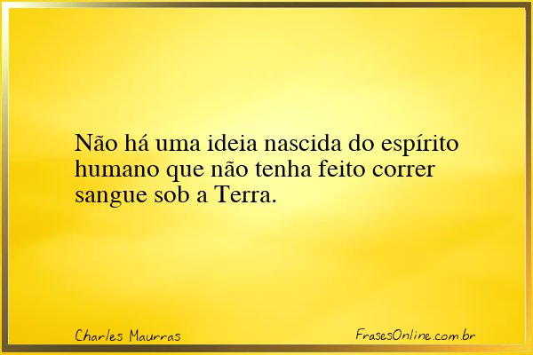 Frase de Charles Maurras
