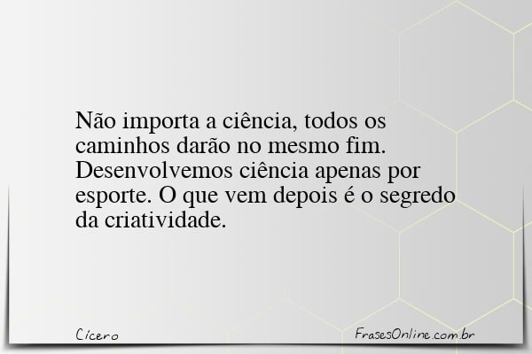 Frase de Cícero