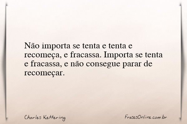 Frase de Charles Kettering