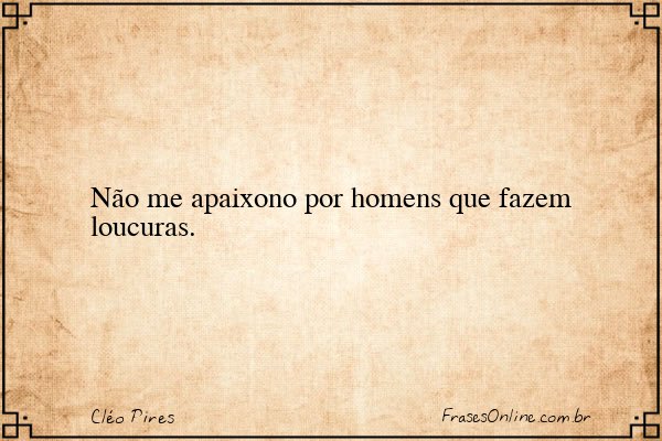 Frase de Cléo Pires
