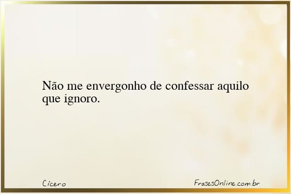 Frase de Cícero
