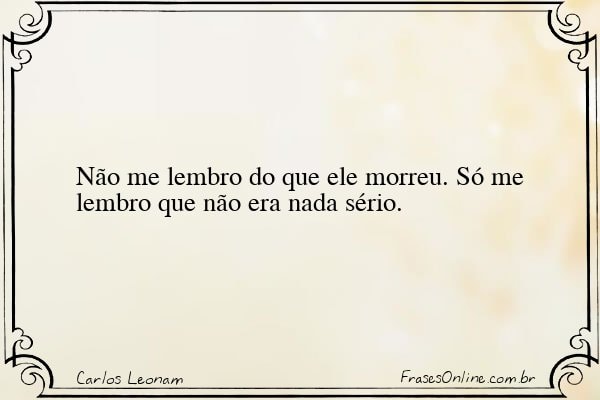 Frase de Carlos Leonam