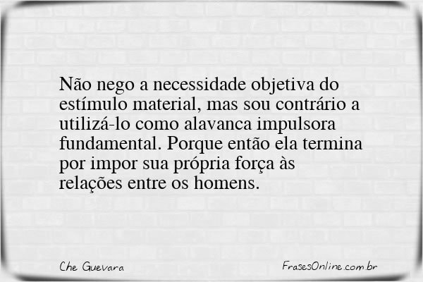 Frase de Che Guevara