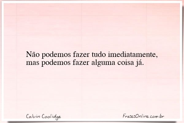 Frase de Calvin Coolidge