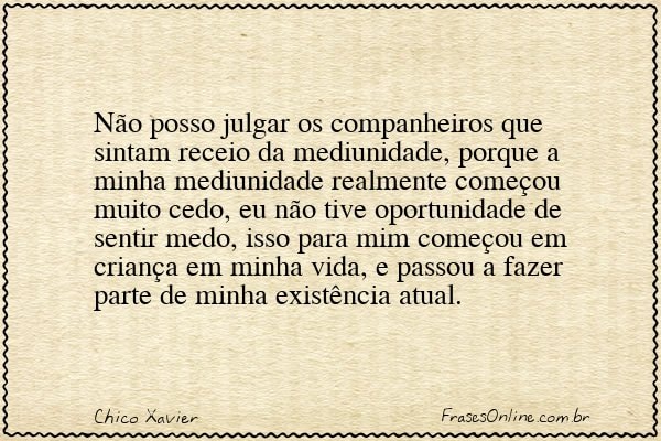 Frase de Chico Xavier