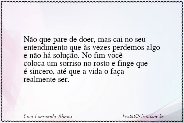 Frase de Caio Fernando Abreu