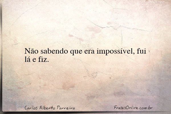 Frase de Carlos Alberto Parreira