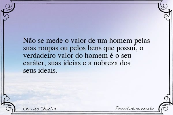 Frase de Charles Chaplin
