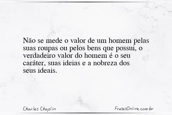 Frase de Charles Chaplin