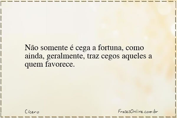 Frase de Cícero