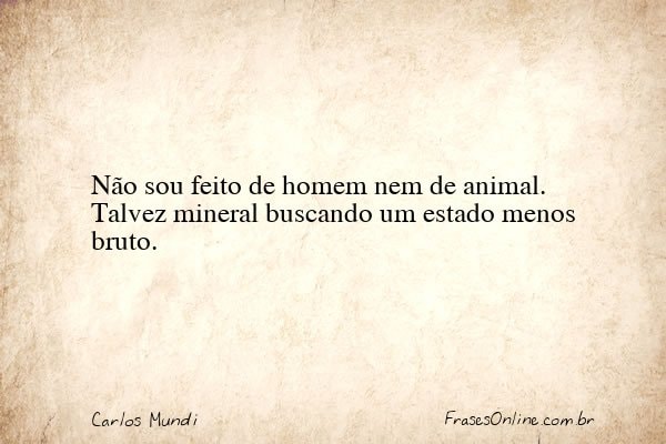 Frase de Carlos Mundi
