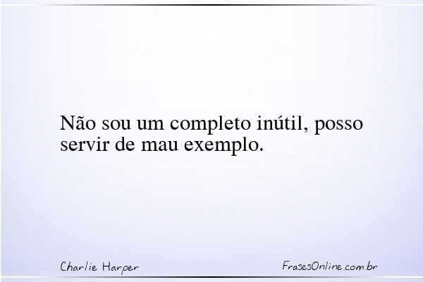 Frase de Charlie Harper