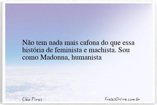 Frase de Cléo Pires