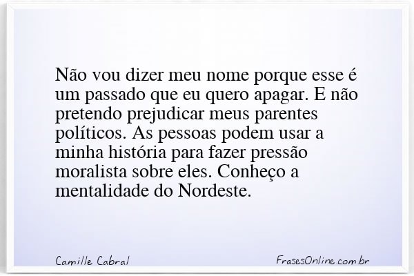 Frase de Camille Cabral