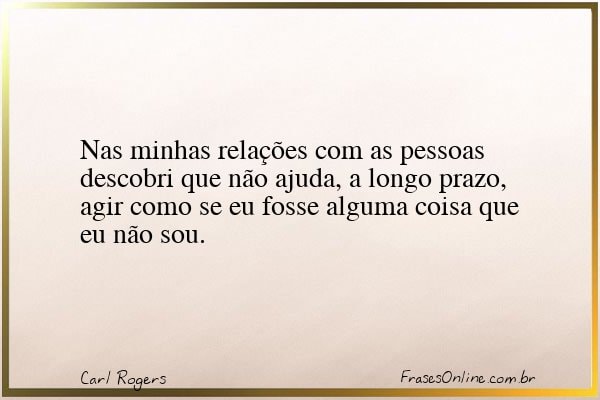 Frase de Carl Rogers