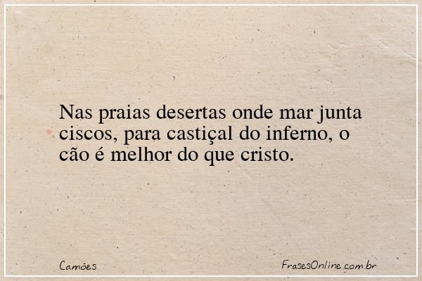 Frase de Camões
