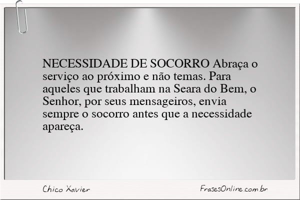 Frase de Chico Xavier