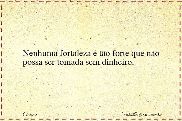 Frase de Cícero