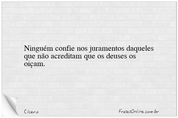 Frase de Cícero