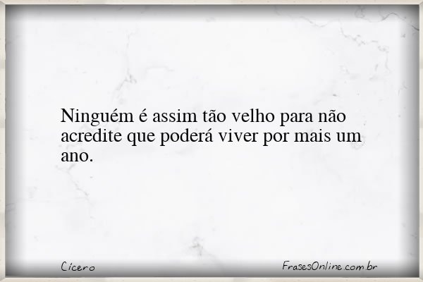 Frase de Cícero