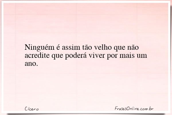 Frase de Cícero