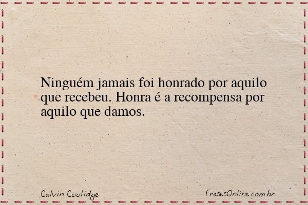 Frase de Calvin Coolidge