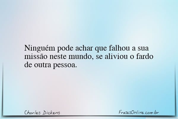 Frase de Charles Dickens