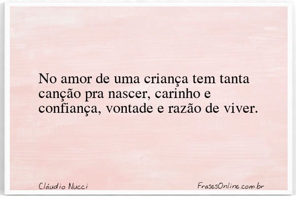 Frase de Cláudio Nucci