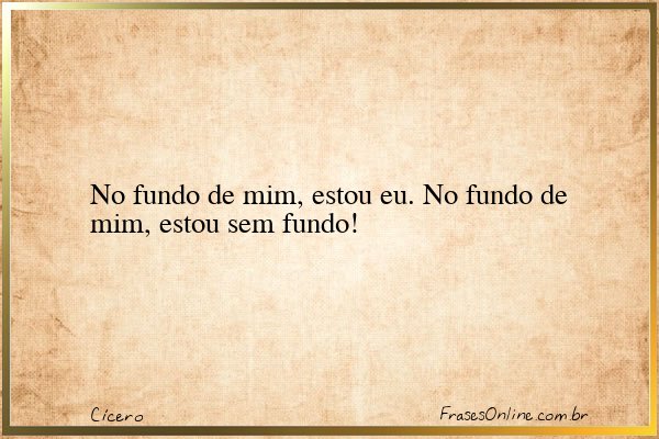 Frase de Cícero