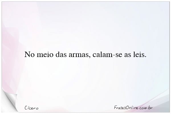Frase de Cícero
