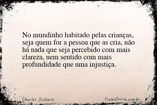 Frase de Charles Dickens