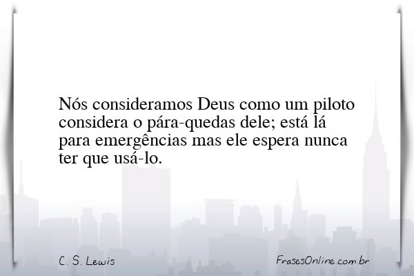Frase de C. S. Lewis