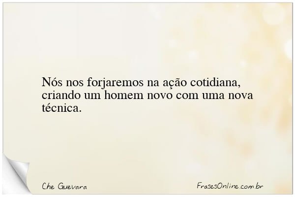 Frase de Che Guevara
