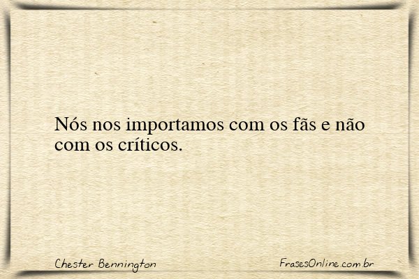 Frase de Chester Bennington