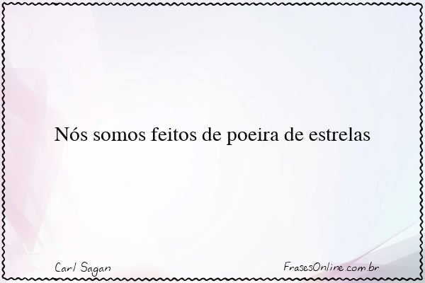 Frase de Carl Sagan