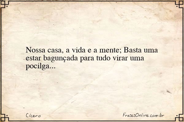 Frase de Cícero