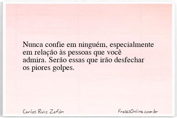 Frase de Carlos Ruiz Zafón