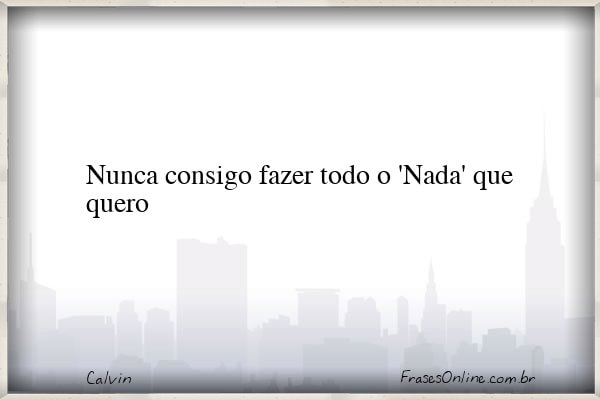 Frase de Calvin