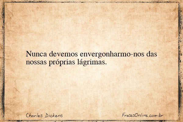 Frase de Charles Dickens