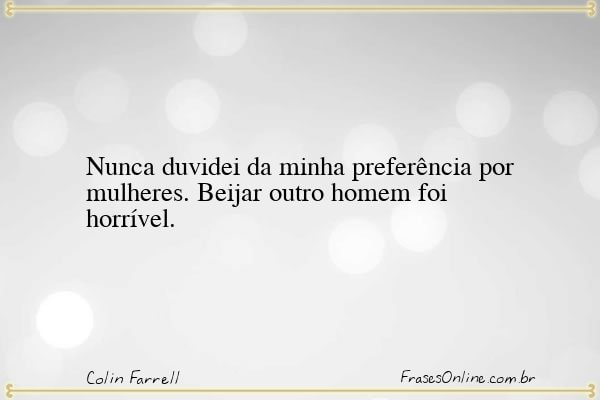 Frase de Colin Farrell