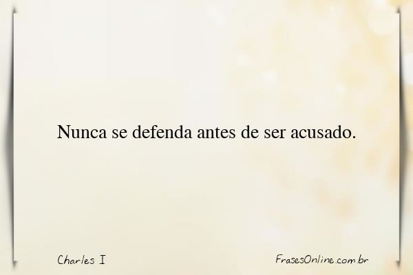 Frase de Charles I